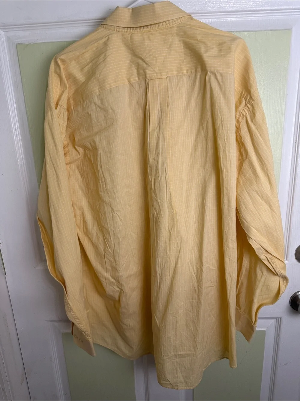 Tommy Hilfiger Pale Yellow Long-Sleeve Button Shirt